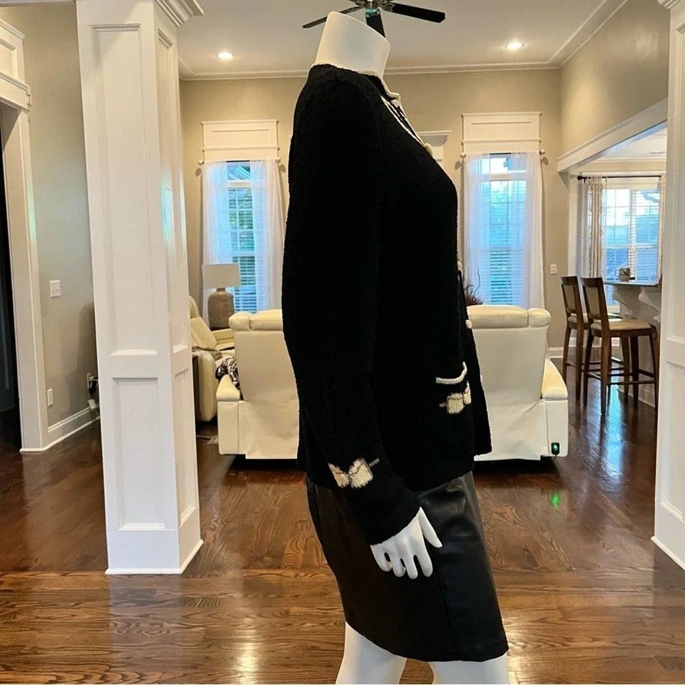 South Cotton Light, Black Knit Sweater - Picture 5 of 12